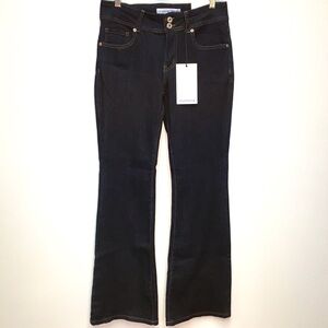 Telepatia Mid Rise Boot Cut Jeans 9/29 Dark Blue Denim NEW Stretch Western